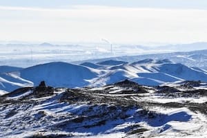 view from Tsetsegun towards Ulaanbaatar