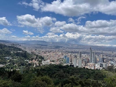 photo of Bogota skyline from Monserrate