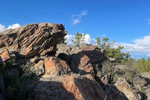 photo of the rocks on the west peak of Bogd Khan